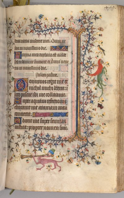 Hours of Charles the Noble, King of Navarre 1361-1425: fol. 219r, Text, c. 1405 by Master of the Brussels Initials and Associates