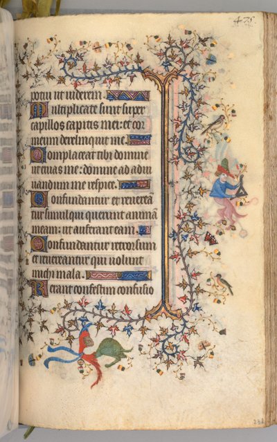 Hours of Charles the Noble, King of Navarre 1361-1425: fol. 232r, Text, c. 1405 by Master of the Brussels Initials and Associates
