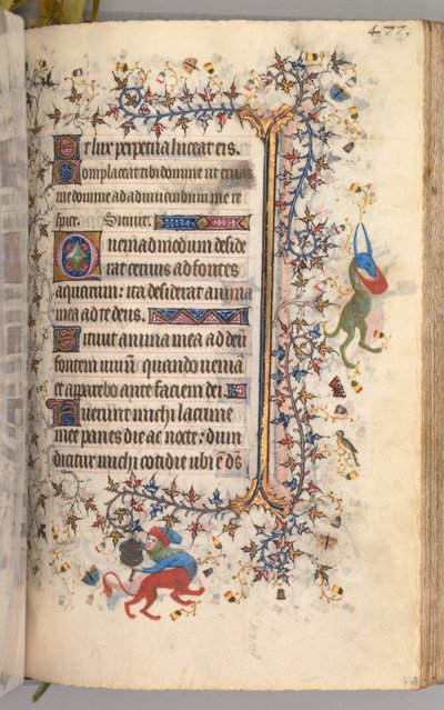 Hours of Charles the Noble, King of Navarre 1361-1425: fol. 233r, Text by Master of the Brussels Initials and Associates