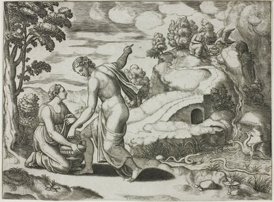 Isolated Subject from the Story of Psyche by Master of the Die