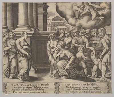 Plate 2: The People Rendering Divine Honors to Psyche, from 