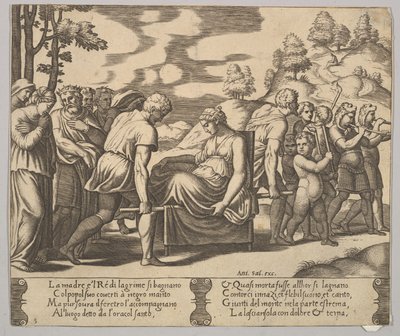 Plate 5: Psyche carried on a litter to a mountain, from 