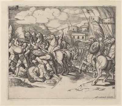 The Victory of Scipio over Syphax by Master of the Die