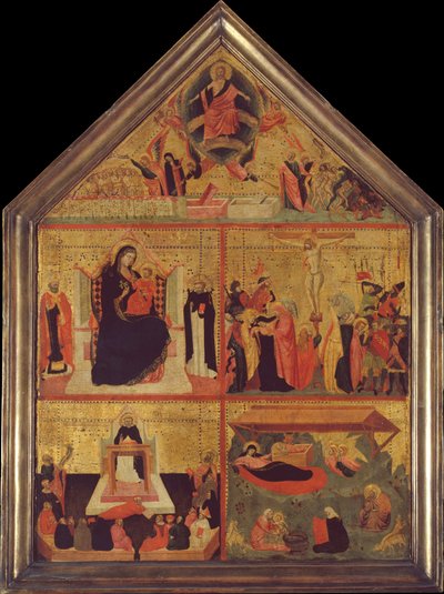 The Last Judgment, The Virgin and Child with a Bishop-Saint and Saint Peter Martyr, ca. 1325 by Master of the Dominican Effigies