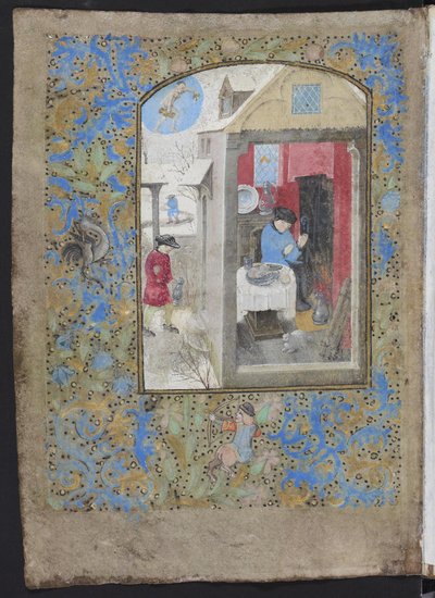 Dresden Prayer Book, January by Master of the Dresden Prayer Book