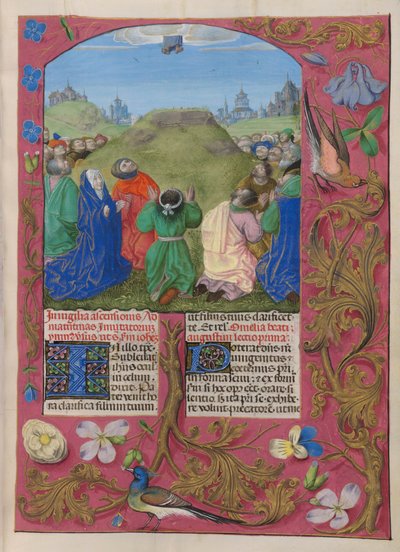 Temporale (2nd portion: from Easter Sunday to the Sunday before Advent). The Ascension of Christ (Ascension Day) by Master of the Dresden Prayer Books