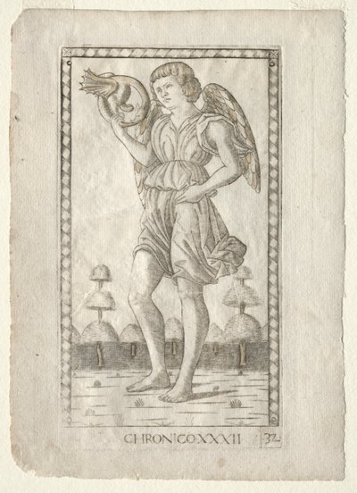 Genius of Time (from the Tarocchi, series B: Cosmic Principles & Virtues, #32) by Master of the E Series Tarocchi