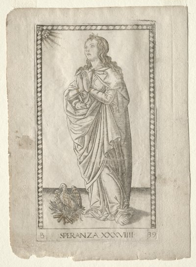 Hope from the Tarocchi (Series B: Cosmic Principles & Virtues, #39) by Master of the E Series Tarocchi