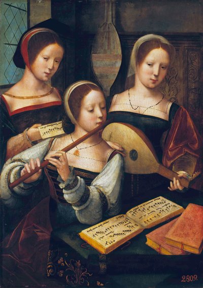 Female Musicians by Master of the Female Half Lengths