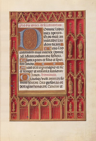 Hours of Queen Isabella the Catholic, Queen of Spain: Fol. 18r by Master of the First Prayerbook of Maximillian