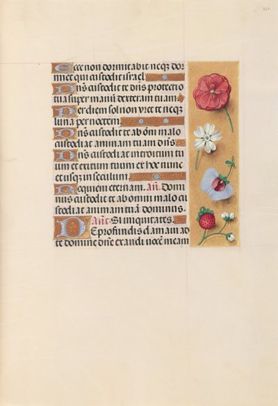 Hours of Queen Isabella the Catholic, Queen of Spain: Fol. 222r by Master of the First Prayerbook of Maximillian