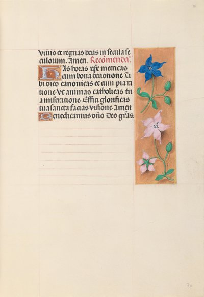 Hours of Queen Isabella the Catholic, Queen of Spain: Fol. 30r, c. 1500 by Master of the First Prayerbook of Maximillian