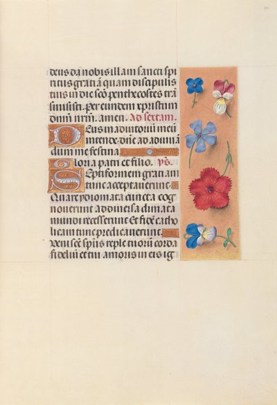 Hours of Queen Isabella the Catholic, Queen of Spain: Fol. 34r by Master of the First Prayerbook of Maximillian
