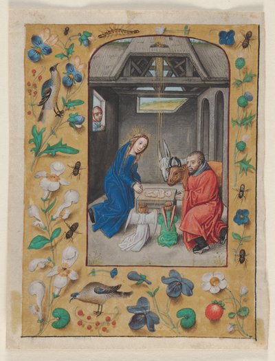 Leaf Excised from a Book of Hours: The Nativity by Master of the First Prayerbook of Maximillian