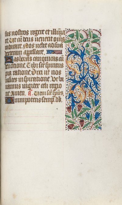Book of Hours Use of Rouen: fol. 102r by Master of the Geneva Latini