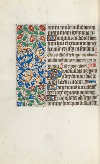 Book of Hours Use of Rouen: fol. 105v by Master of the Geneva Latini