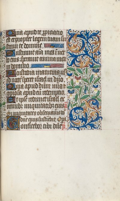 Book of Hours Use of Rouen: fol. 106r by Master of the Geneva Latini