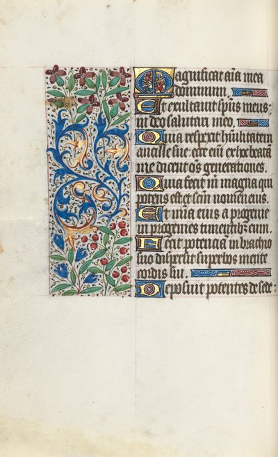 Book of Hours Use of Rouen: fol. 107v by Master of the Geneva Latini