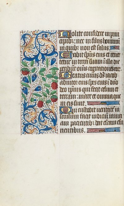 Book of Hours Use of Rouen: fol. 108v by Master of the Geneva Latini