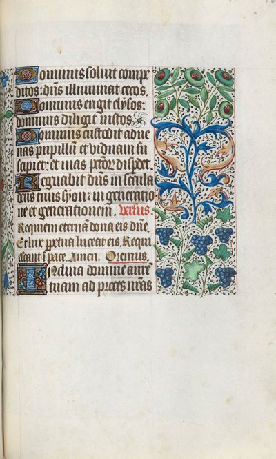 Book of Hours Use of Rouen: fol. 109r by Master of the Geneva Latini