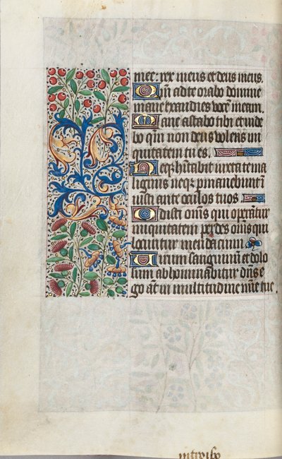 Book of Hours Use of Rouen: fol. 110v, c. 1470 by Master of the Geneva Latini