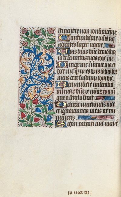 Book of Hours Use of Rouen: fol. 118v by Master of the Geneva Latini