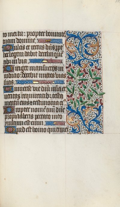 Book of Hours Use of Rouen: fol. 119r by Master of the Geneva Latini