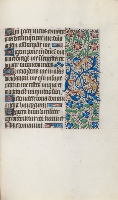 Book of Hours Use of Rouen: fol. 122r by Master of the Geneva Latini