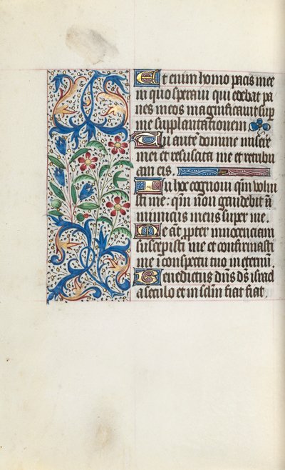 Book of Hours Use of Rouen: fol. 128v by Master of the Geneva Latini