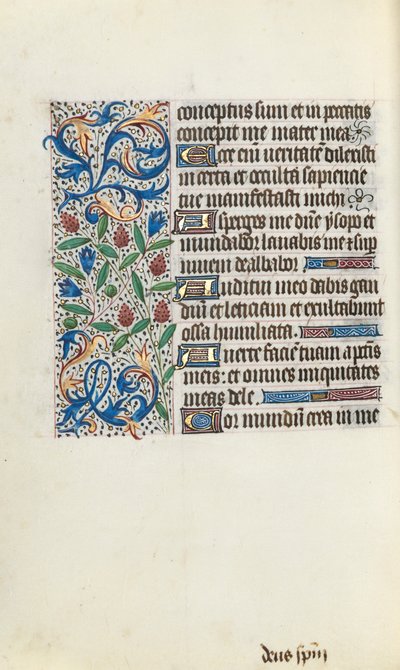 Book of Hours Use of Rouen: fol. 134v, c. 1470 by Master of the Geneva Latini