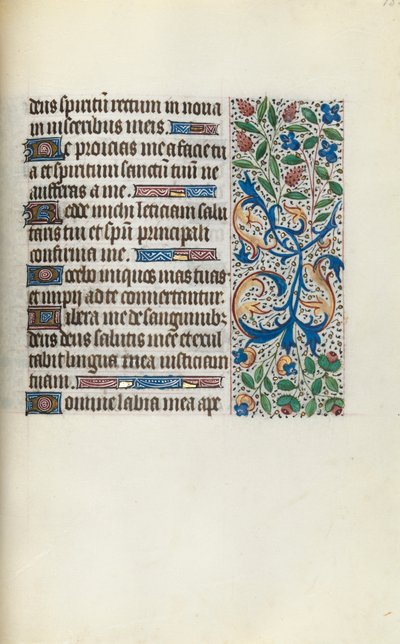 Book of Hours Use of Rouen: fol. 135r by Master of the Geneva Latini