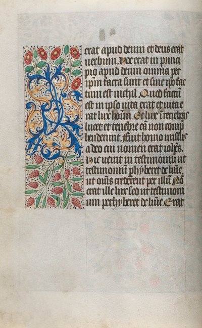 Book of Hours Use of Rouen: fol. 13v by Master of the Geneva Latini
