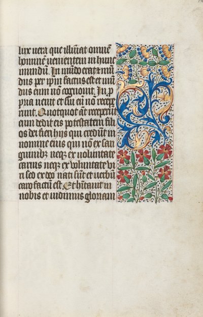 Book of Hours Use of Rouen: fol. 14r by Master of the Geneva Latini