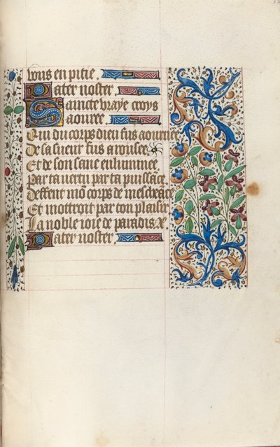 Book of Hours Use of Rouen: fol. 154r, c1470 by Master of the Geneva Latini