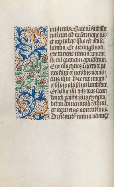 Book of Hours Use of Rouen: fol. 15v by Master of the Geneva Latini