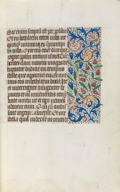 Book of Hours Use of Rouen: fol. 17r, c. 1470 by Master of the Geneva Latini
