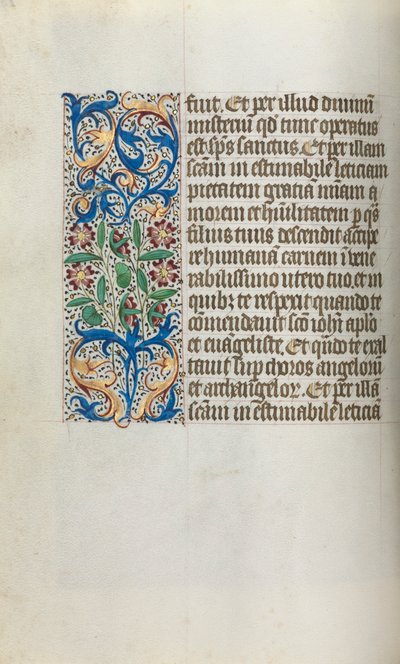 Book of Hours Use of Rouen: fol. 19v by Master of the Geneva Latini