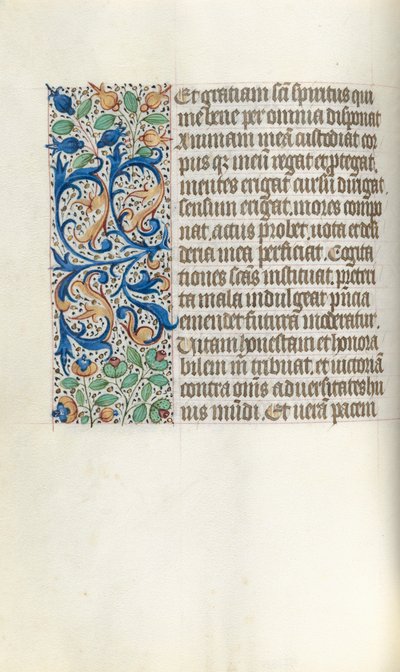 Book of Hours Use of Rouen: fol. 21v, c. 1470 by Master of the Geneva Latini