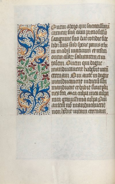 Book of Hours Use of Rouen: fol. 23v, c. 1470 by Master of the Geneva Latini