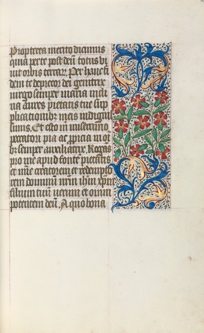 Book of Hours Use of Rouen: fol. 24r by Master of the Geneva Latini