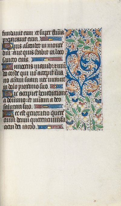 Book of Hours Use of Rouen: fol. 34r, c. 1470 by Master of the Geneva Latini