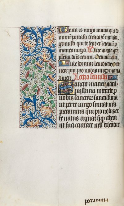 Book of Hours Use of Rouen: fol. 35v, c. 1470 by Master of the Geneva Latini