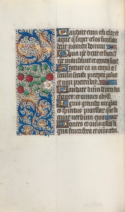 Book of Hours Use of Rouen: fol. 44v by Master of the Geneva Latini