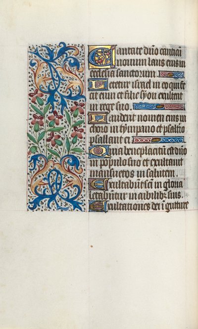 Book of Hours Use of Rouen: fol. 45v by Master of the Geneva Latini