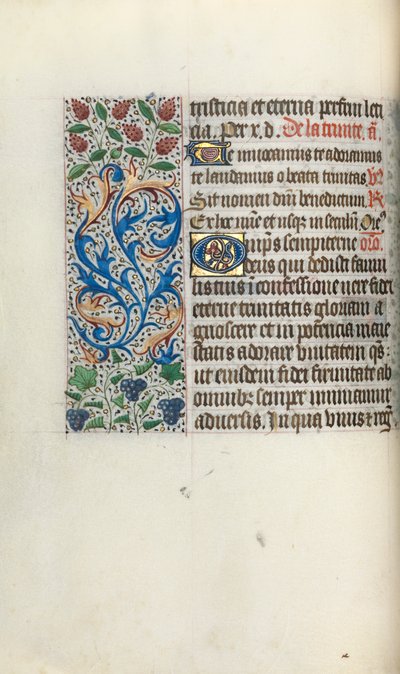 Book of Hours Use of Rouen: fol. 49v by Master of the Geneva Latini