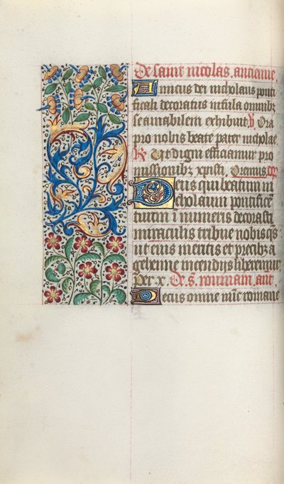 Book of Hours Use of Rouen: fol. 52v by Master of the Geneva Latini