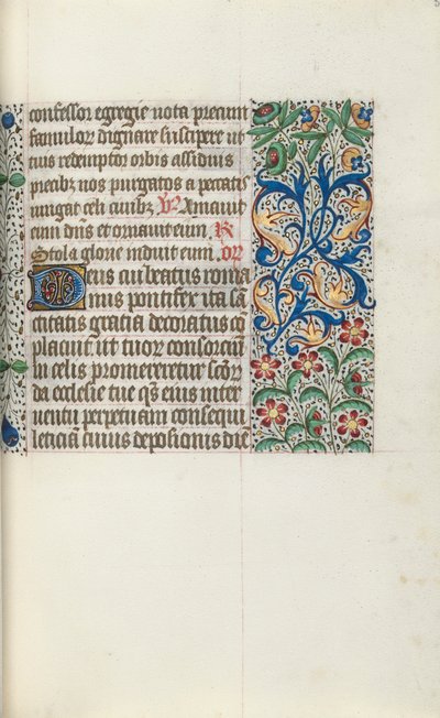 Book of Hours Use of Rouen: fol. 53r, c. 1470 by Master of the Geneva Latini