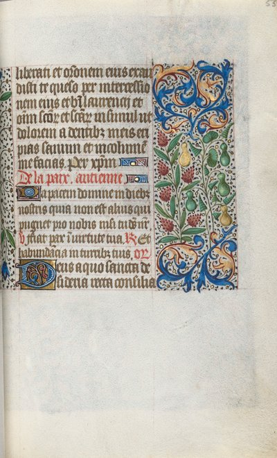 Book of Hours Use of Rouen: fol. 55r, c. 1470 by Master of the Geneva Latini