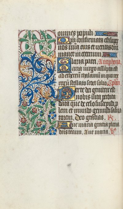 Book of Hours Use of Rouen: fol. 60v by Master of the Geneva Latini