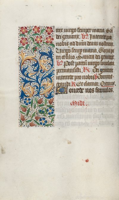 Book of Hours Use of Rouen: fol. 63v, c. 1470 by Master of the Geneva Latini